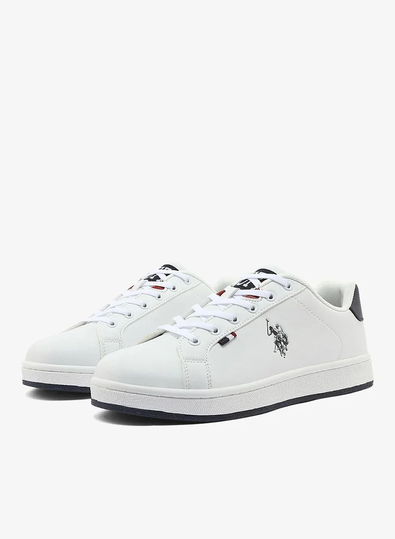 U.S. Polo Assn. white Women's White Low-Top Exclusive Lightweight Sneakers – Unmatched Comfort, All-Day Wear, Confidence in Every Step for Women | Best Price UAE